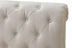 Sale Miliboo Cama doble 160*200 terciopelo RILEY