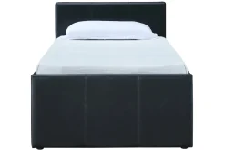 Shop Miliboo Cama nido 90 x 195 cm negro mate MACCO