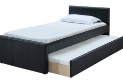 Shop Miliboo Cama nido 90 x 195 cm negro mate MACCO