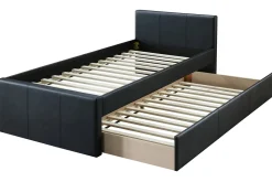 Shop Miliboo Cama nido 90 x 195 cm negro mate MACCO
