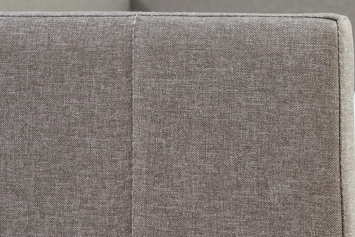 Best Sale Miliboo Cama nido de tela gris 90 x 190 cm ELIE