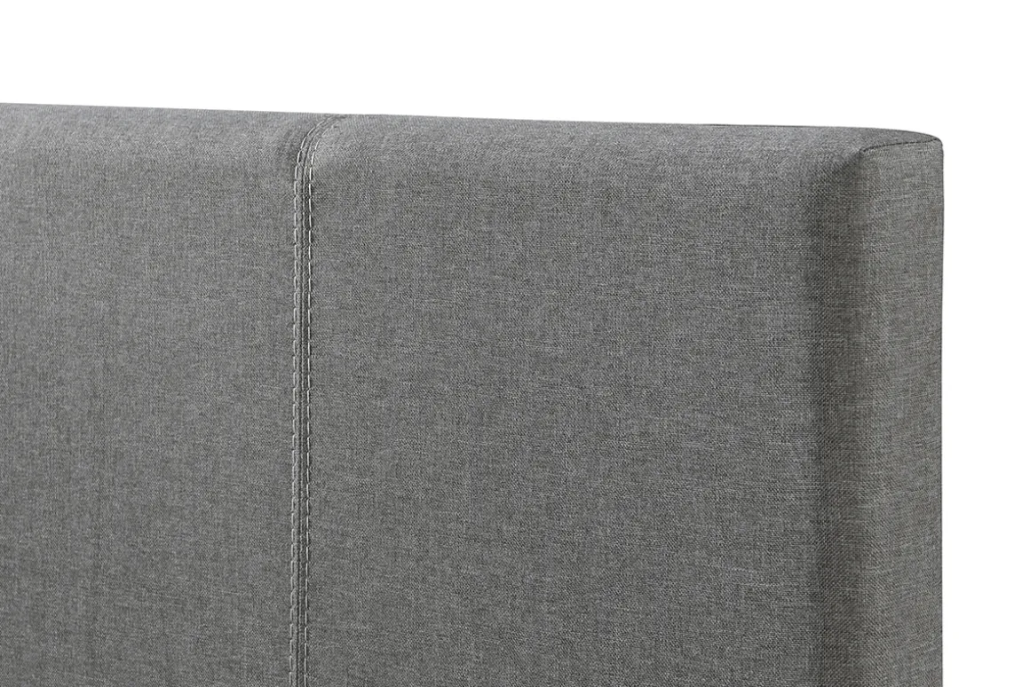 Clearance Miliboo Cama nido infantil 90 × 195 cm tela gris MACCO