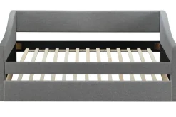 Outlet Miliboo Cama nido 190x90cm gris claro BEKKER