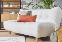 Store Miliboo Canapé convertible scandinave gris foncé YUMI