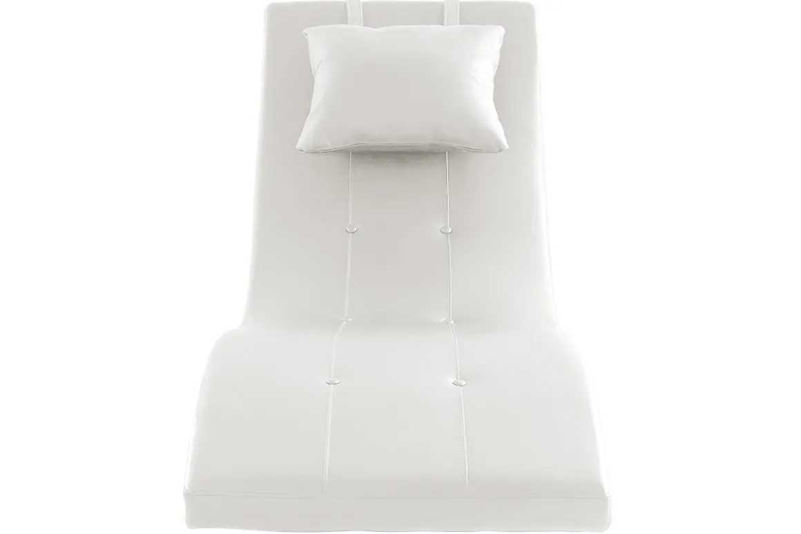 Cheap Miliboo Chaise longue diseño blanco MONACO