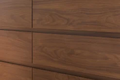 Store Miliboo Cómoda de 6 cajones de madera oscura 120 cm SANAA