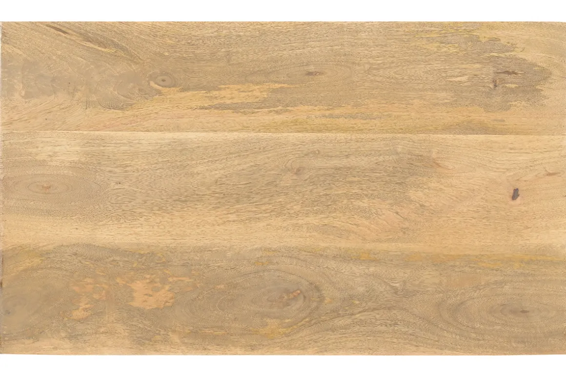 Clearance Miliboo Cómoda de madera maciza de mango y metal negro con 3 cajones 70 cm JUDE