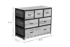 Cheap Miliboo Cómoda industrial madera maciza INDUSTRIA