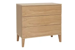 Shop Miliboo Cómoda nórdica de 3 cajones de madera clara FREDDY