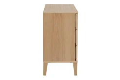 Shop Miliboo Cómoda nórdica de 3 cajones de madera clara FREDDY