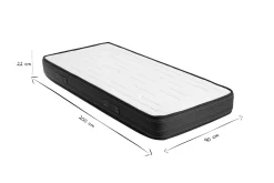 Cheap Miliboo Colchón viscoelástico 90 × 200 cm OLIVER