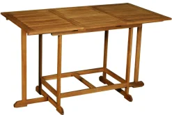 Flash Sale Miliboo Conjunto de mesa extensible con almacenaje y 4 sillas plegables de madera maciza CARMEN