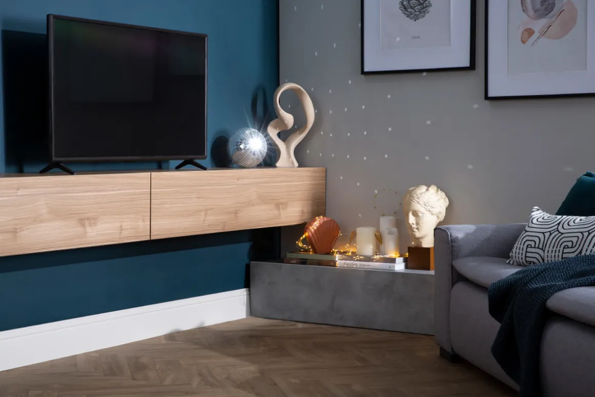 Cheap Miliboo Elemento de pared TV horizontal nogal claro ETERNEL
