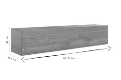 Cheap Miliboo Elemento de pared TV horizontal nogal claro ETERNEL