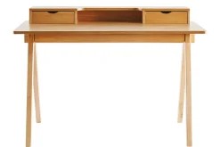 Best Sale Miliboo Escritorio con almacenaje de madera clara 120 cm PULITO