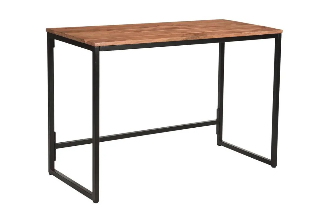 Online Miliboo Escritorio de acacia maciza y metal HOORN