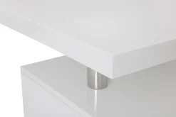 Flash Sale Miliboo Escritorio de diseño 3 cajones lacado blanco CALIX