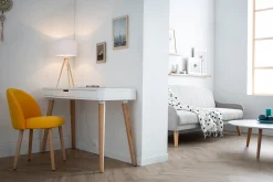 Online Miliboo Escritorio de diseño escandinavo L115 cm TOTEM