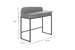 Flash Sale Miliboo Escritorio de madera maciza de mango con almacenaje 100 cm SHIVA
