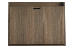 Cheap Miliboo Escritorio de pared vintage con cajonera de madera oscura 78 cm GABIN