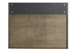 Cheap Miliboo Escritorio de pared vintage con cajonera de madera oscura 78 cm GABIN