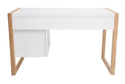 Clearance Miliboo Escritorio diseño 3 cajones blanco mate ARMEL