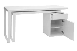 Hot Miliboo Escritorio diseño amovible blanco brillante VOXY