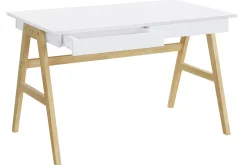Store Miliboo Escritorio diseño blanco y madera BROOK