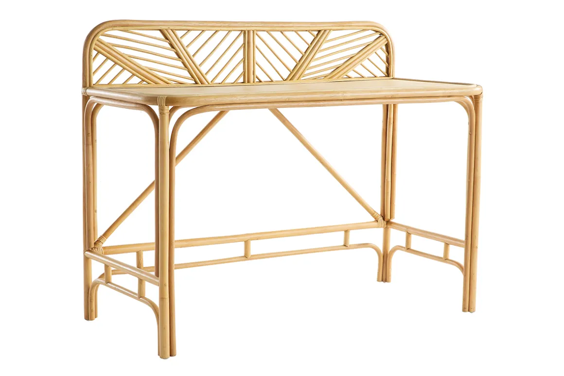 Store Miliboo Escritorio en ratán L120 cm GALON