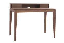 Cheap Miliboo Escritorio moderno con almacenaje madera nogal SEKRET