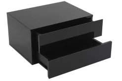Cheap Miliboo Escritorio moderno modular con almacenaje 2 cajones amovible lacado negro MAX
