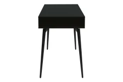 Online Miliboo Escritorio moderno negro mate y contrachapado de nogal TRIPOLI