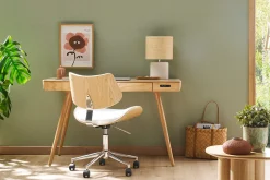 Best Miliboo Escritorio multimedia de fresno macizo CLEVER