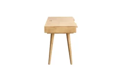Discount Miliboo Escritorio étnico de madera maciza de mango tallada con 2 cajones KAFFIR