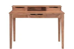 Clearance Miliboo Escritorio vintage de acacia maciza con compartimento y cajones 115 cm GARY