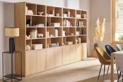 Store Miliboo Estantería acabado de madera clara de roble 92 cm - NAGANO