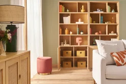 Store Miliboo Estantería acabado de madera clara de roble 92 cm - NAGANO
