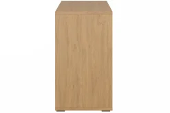 Fashion Miliboo Estantería baja acabado de madera clara de roble 140 cm EPURE
