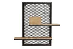 Cheap Miliboo Estantería de pared doble en metal y mango macizo A60 cm RACK