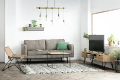 Sale Miliboo Estantería de pared industrial mango y metal 90 cm RACK