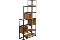 Shop Miliboo Estantería separador de espacios en mango y metal negro A180 cm FINLEY