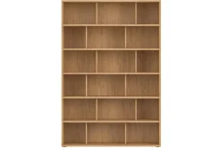 Discount Miliboo Librería de diseño acabado roble 140 cm EPURE