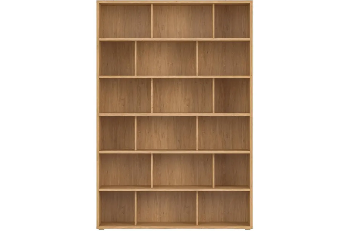 Discount Miliboo Librería de diseño acabado roble 140 cm EPURE