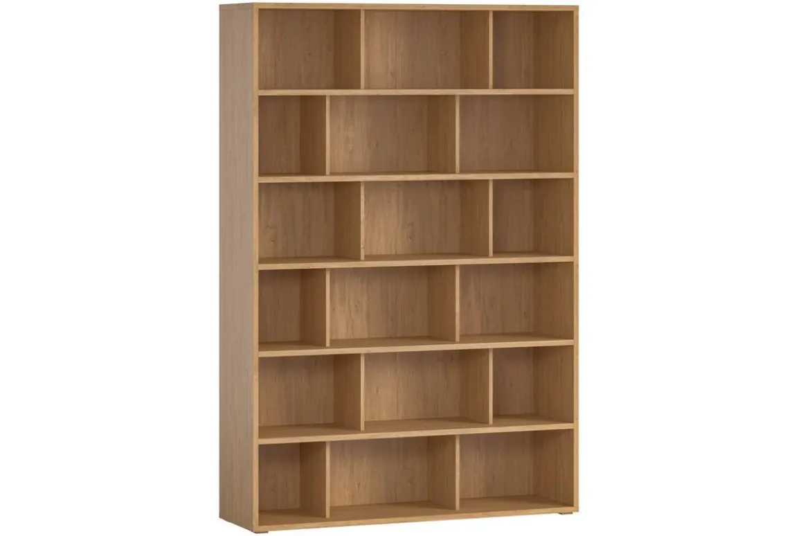 Discount Miliboo Librería de diseño acabado roble 140 cm EPURE