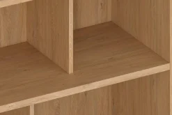 Discount Miliboo Librería de diseño acabado roble 140 cm EPURE