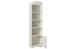 Cheap Miliboo Librería infantil blanca con 3 estantes y 1 compartimento cerrado ANTONIN