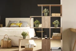 Shop Miliboo Librería nórdica acabado nogal 147 cm COMO