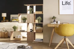 Shop Miliboo Librería nórdica acabado nogal 147 cm COMO