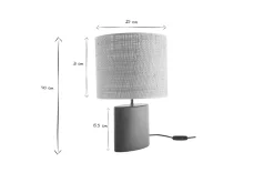 Flash Sale Miliboo Lámpara de mesa de cerámica verde oscuro con pantalla de rafia natural 40 cm TIGA