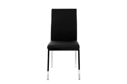 Sale Miliboo Lote de 2 sillas diseño poliuretano negras SIMEA